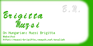 brigitta muzsi business card